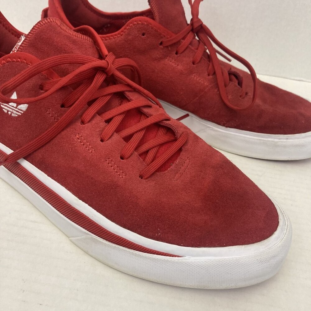 Adidas Sabalo Shoes Mens Size 13 Red Suede Skate Sneakers Low Top Classic Style - Picture 2 of 16